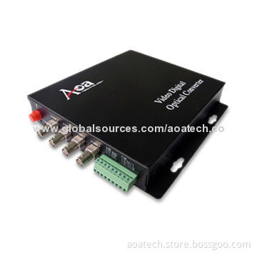 Video Optical Transmitter with 4-channel Video and Audio Data Ethernet to Fiber OpticNew
